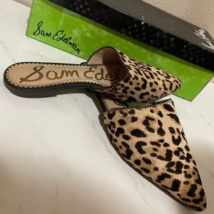 SAM EDELMAN LEOPARD BRAHMA SANDAL